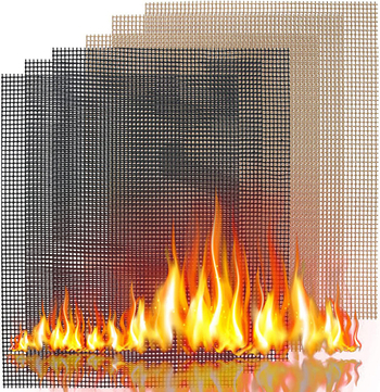 Covoraș grill din plasă Teflon, rezistent la temperaturi înalte, antiaderent