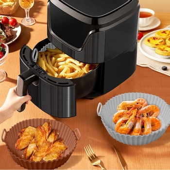 Tavă din silicon pentru fritură în aer, fără miros – multifuncțională, cu model jacquard animal