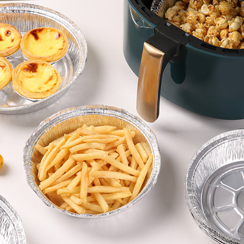 Tavă de aluminiu pentru air fryer – pentru coacere și grilare, rezistentă la ulei