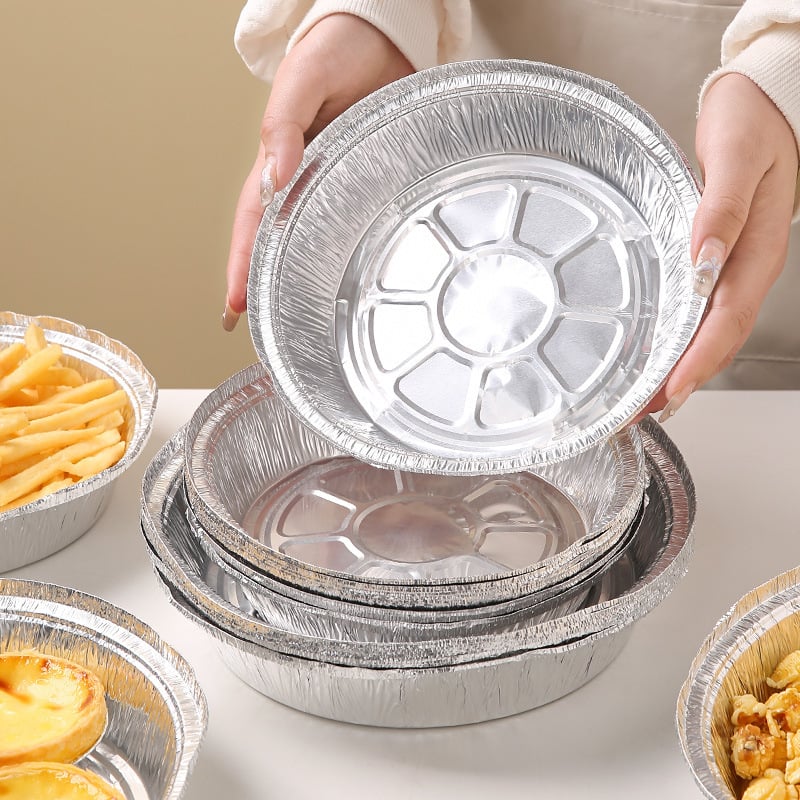 Tavă de aluminiu pentru air fryer – pentru coacere și grilare, rezistentă la ulei