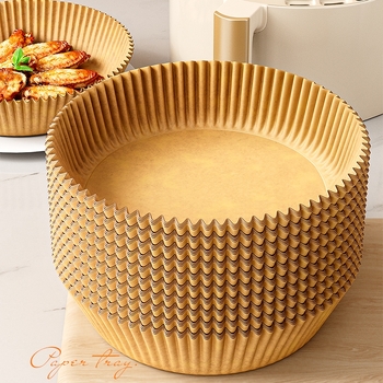 Hârtie pentru air fryer, uz casnic, hârtie groasă de absorbție a uleiului, hârtie de copt cu acoperire de silicon, covoraș de copt, cupe din folie de aluminiu