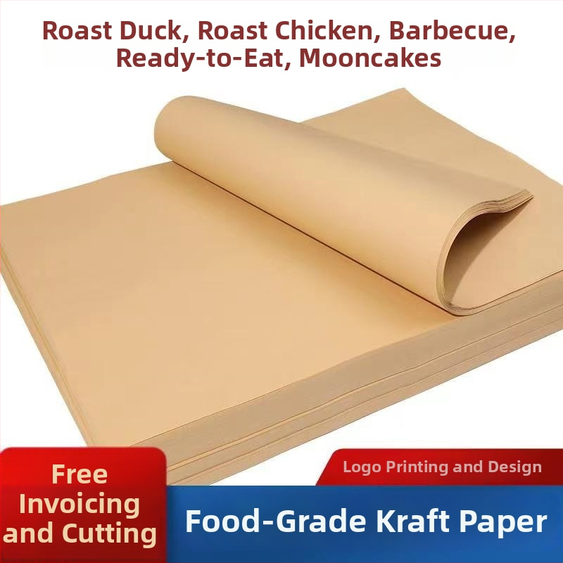 Hârtie kraft alimentară pentru farfurii de grătar, hârtie de împachetare de unică folosință pentru rață la cuptor și pui prăjit