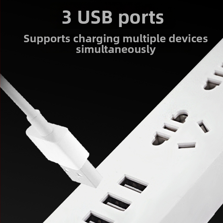 USB rozbočovač s USB portami, nový národný štandard, viacfunkčná zásuvková doska pre domáce a kancelárske použitie