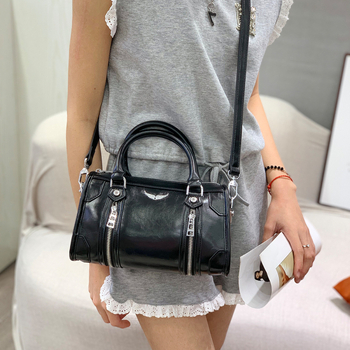 ZV ženska torba, francuskog stila crossbody, jastučastog oblika, Boston torba velike kapacitete