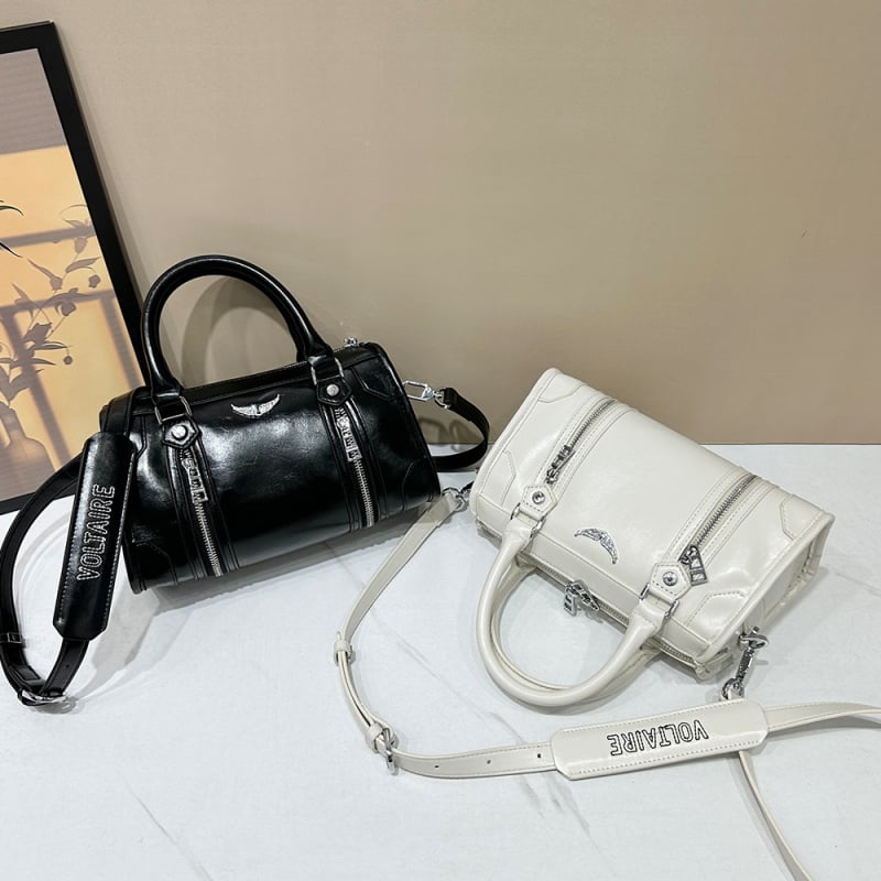 ZV ženska torba, francuskog stila crossbody, jastučastog oblika, Boston torba velike kapacitete