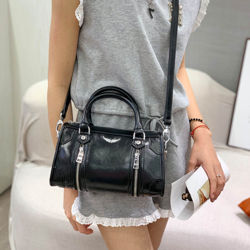 ZV ženska torba, francuskog stila crossbody, jastučastog oblika, Boston torba velike kapacitete