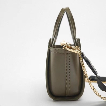Z Brand Wing Bag, mala PU kožna torba sa zatvaračem, dvostruke naramenice, za svakodnevnu upotrebu