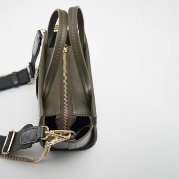 Z Brand Wing Bag, mala PU kožna torba sa zatvaračem, dvostruke naramenice, za svakodnevnu upotrebu