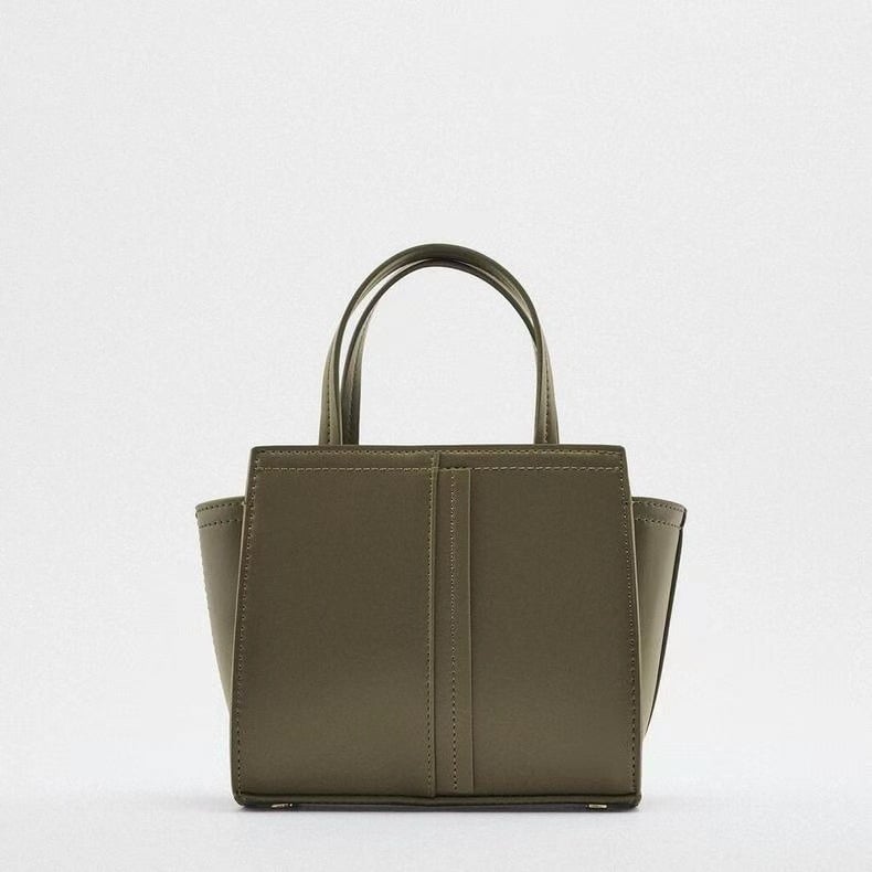 Z Brand Wing Bag, mala PU kožna torba sa zatvaračem, dvostruke naramenice, za svakodnevnu upotrebu