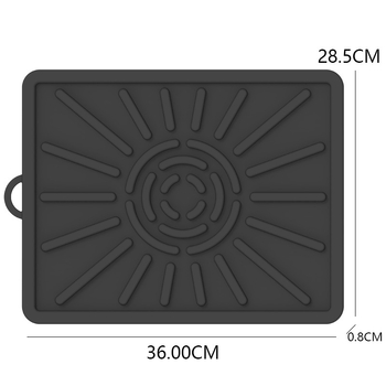 Set plăci siliconice pentru cuptor: placă de drenaj a uleiului, placă izolatoare termică, colector de ulei și suport lateral pentru raftul cuptorului