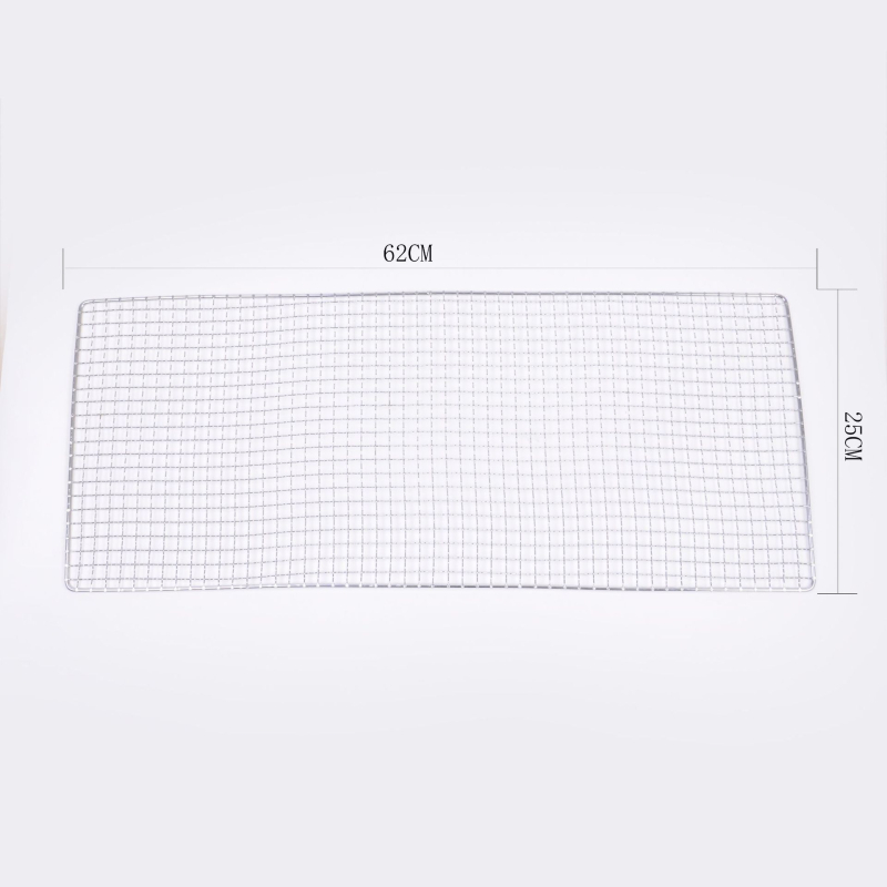 OASISWJ Plasă de grătar din oțel inoxidabil, cu clemă pentru pește și suport pentru pui – plasă de grătar sudată
