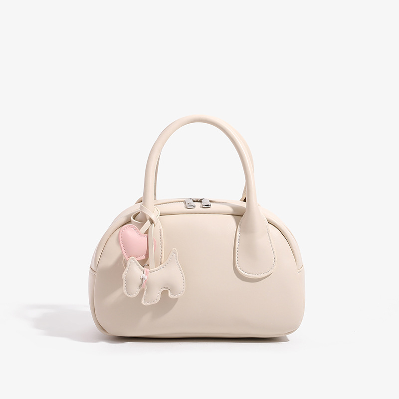 Puding torba s nišnim dizajnom bowling stila za žene, proljeće 2025, elegantna torba preko ramena / crossbody