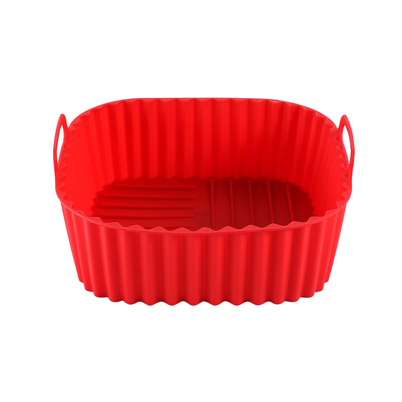 Tavă de copt din silicon alimentar pentru friteuză cu aer, antiaderent, utilizare casnică