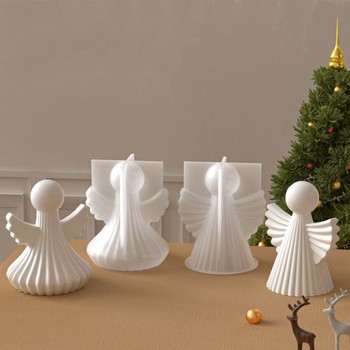 Formă din silicon cu aripi de înger pentru rășină și ipsos – ornament DIY pentru lumânări aromatice