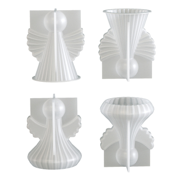 Formă din silicon cu aripi de înger pentru rășină și ipsos – ornament DIY pentru lumânări aromatice