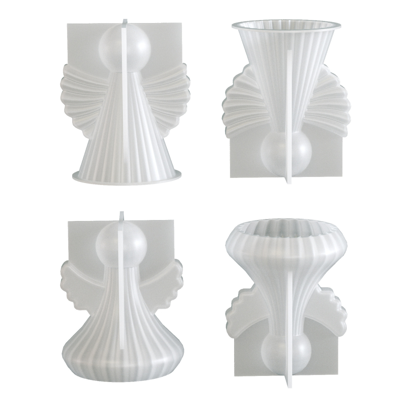 Formă din silicon cu aripi de înger pentru rășină și ipsos – ornament DIY pentru lumânări aromatice