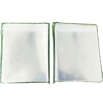 Sac Ziplock, autoadeziv, folie îngroșată de 12 mil, pungă de protecție rotundă pentru carduri de 20 mil, dimensiuni 6,2×6,2
