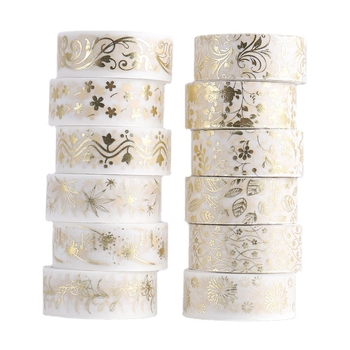 Yida Culture Bandă Washi cu folie pentru decor DIY în jurnal – accesorii creative