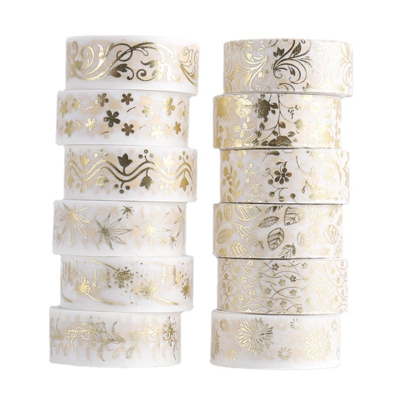 Yida Culture Bandă Washi cu folie pentru decor DIY în jurnal – accesorii creative
