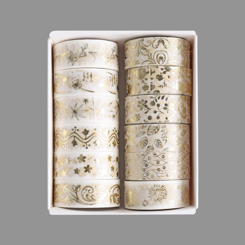 Yida Culture Bandă Washi cu folie pentru decor DIY în jurnal – accesorii creative