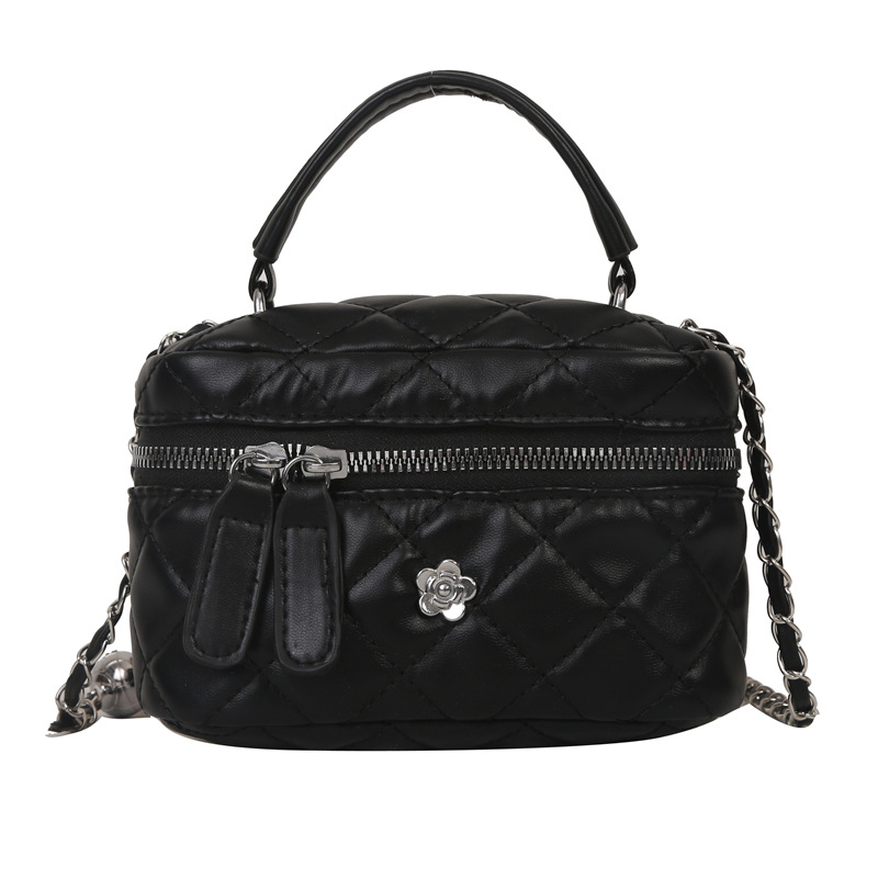 Minimalistička kutija torbica s lančanim remenom i romboidnim uzorkom, mala ženska crossbody torba, 2023. model