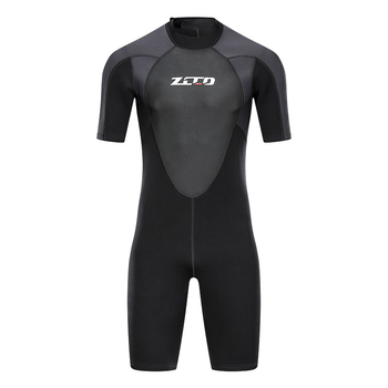 ZCCO muški 3 mm jednocjelni wetsuit s kratkim rukavima za potapanje, toplinska zaštita zimi
