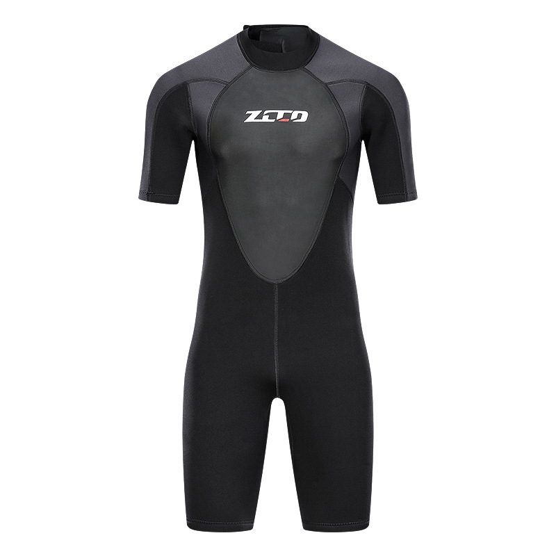 ZCCO muški 3 mm jednocjelni wetsuit s kratkim rukavima za potapanje, toplinska zaštita zimi