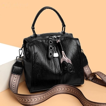 Ženska vintage Boston torba, mekana PU koža, za rame i crossbody, veliki kapacitet