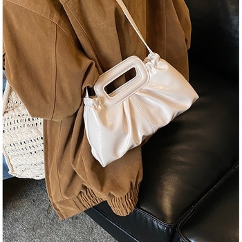 Ženska torba velikog kapaciteta s plisiranim dizajnom, 2026 moda, jednostavna crossbody torba za jesen-zimu