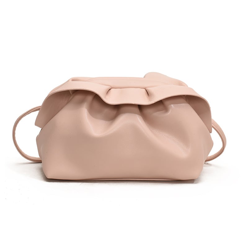 Ženska plisirana torba u oblacnom dizajnu, velika zapremina, mekana kožna tekstura, torba za rame ili crossbody