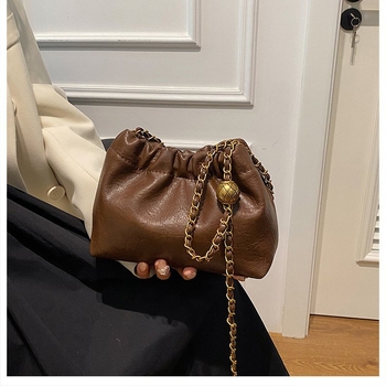 Cloud torba, nova moda, nišni retro dizajn, ženska torba na rame s lancem, mini bucket torba
