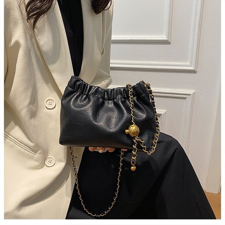 Cloud torba, nova moda, nišni retro dizajn, ženska torba na rame s lancem, mini bucket torba