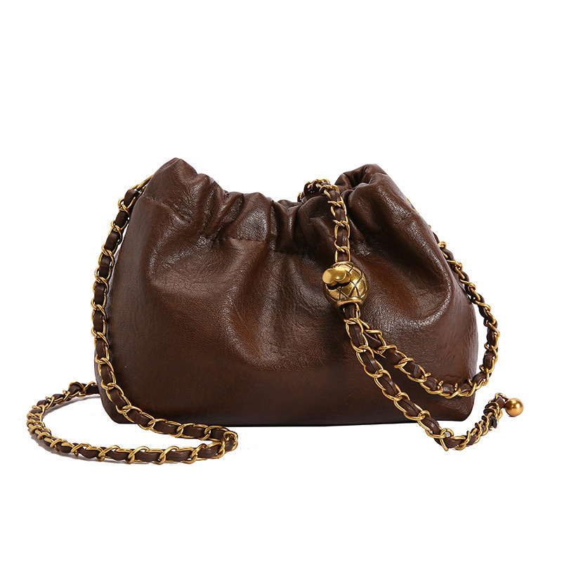 Cloud torba, nova moda, nišni retro dizajn, ženska torba na rame s lancem, mini bucket torba