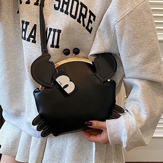 Ženska PU crossbody torba s motivima oblaka i raka, slatka mala kvadratna torba s velikim kapacitetom