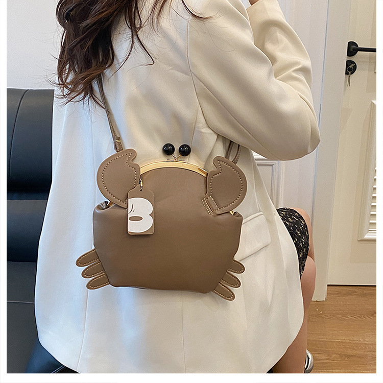 Ženska PU crossbody torba s motivima oblaka i raka, slatka mala kvadratna torba s velikim kapacitetom