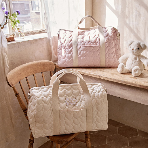 Torba za mamu s velikim kapacitetom – pamuk torba za pelene, Boston stil, s remenom preko ramena ili crossbody remenom za svakodnevnu uporabu i putovanja