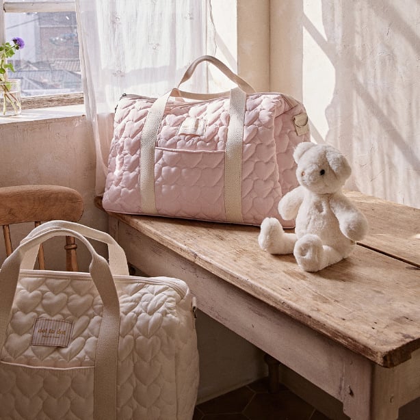 Torba za mamu s velikim kapacitetom – pamuk torba za pelene, Boston stil, s remenom preko ramena ili crossbody remenom za svakodnevnu uporabu i putovanja