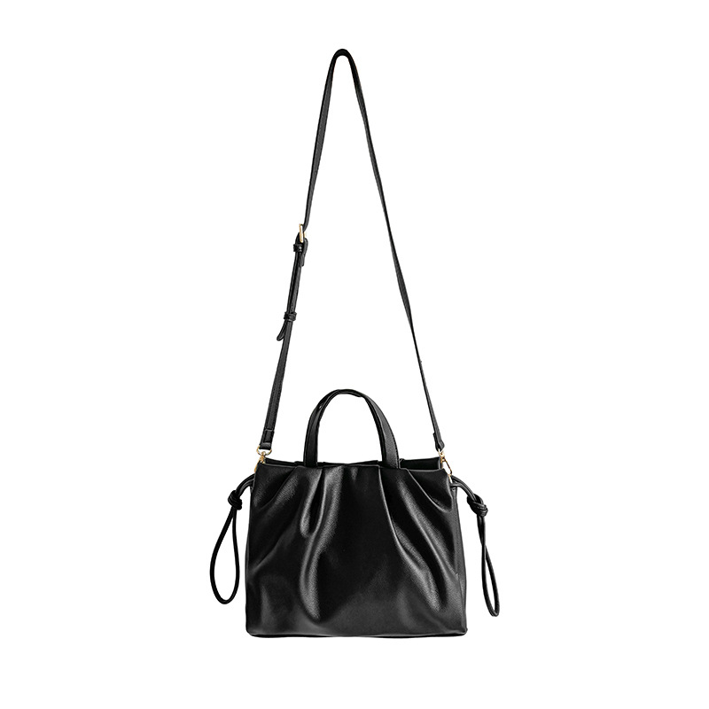 Torba u korejskom stilu, plisirana s motivom oblaka, velika zapremina, dnevna crossbody torba – ljeto 2025