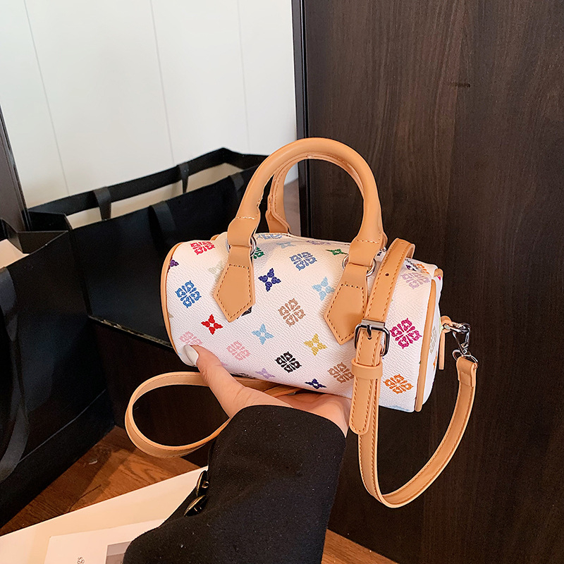 Ženska Boston bucket torba s klasičnim printom, jednostavan i elegantan dizajn, dojam vrhunskog kvalitete za dnevnu upotrebu