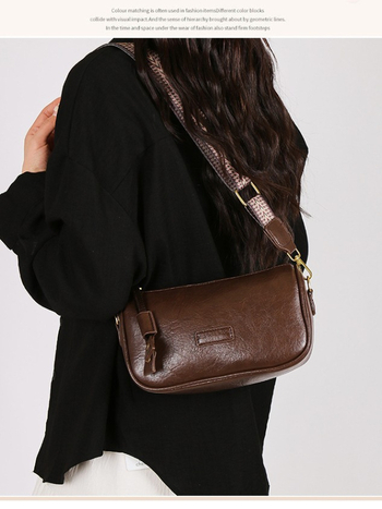 Ženska torba Boston u Ins stilu sa širokom naramenicom, svakodnevna crossbody torba