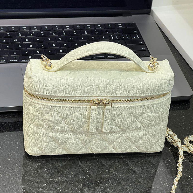 Gu Shiya Mini kutija od prave kože kavijar - mala crossbody torba, Lunch-box stil, prava koža, zatvarač, svakodnevna upotreba, proljeće 2025