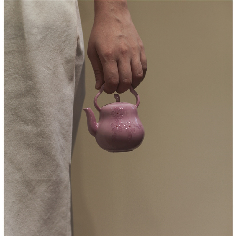 Yunxia Purple – Set de ceai tradițional chinezesc cu gaiwan și ceainic din ceramică mov
