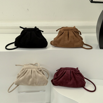 Plisirana jesenska crossbody torbica, velika kapaciteta, retro stil, ženska torba od sintetičke kože