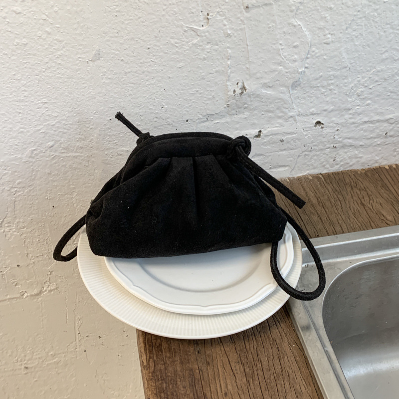 Plisirana jesenska crossbody torbica, velika kapaciteta, retro stil, ženska torba od sintetičke kože