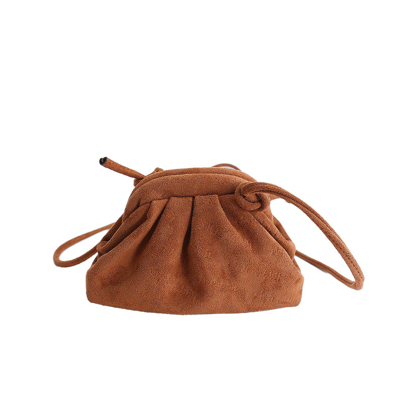 Plisirana jesenska crossbody torbica, velika kapaciteta, retro stil, ženska torba od sintetičke kože
