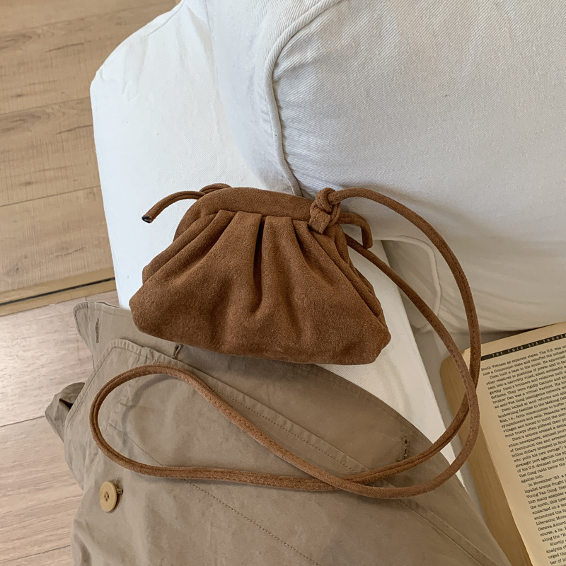 Plisirana jesenska crossbody torbica, velika kapaciteta, retro stil, ženska torba od sintetičke kože