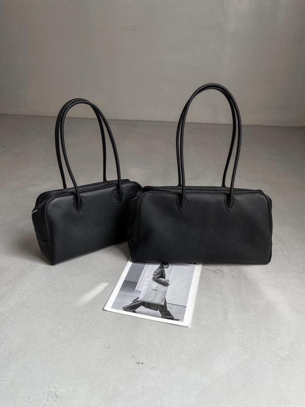 Torba Boston od kože prvog sloja, oblika jastuka, korejski minimalistički stil, velika kapaciteta tote za svakodnevnu upotrebu, preko ramena ili u ruci
