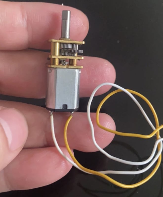 N20 redukciós motor DC 3-12V, acél fogaskerékkel, szétszerelt