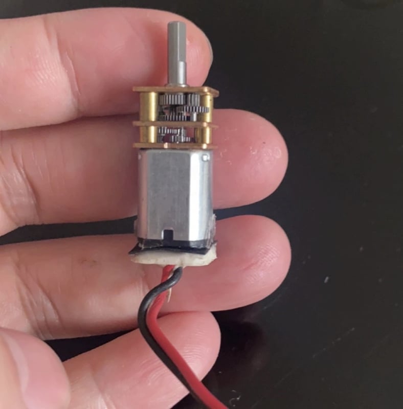 N20 redukciós motor DC 3-12V, acél fogaskerékkel, szétszerelt