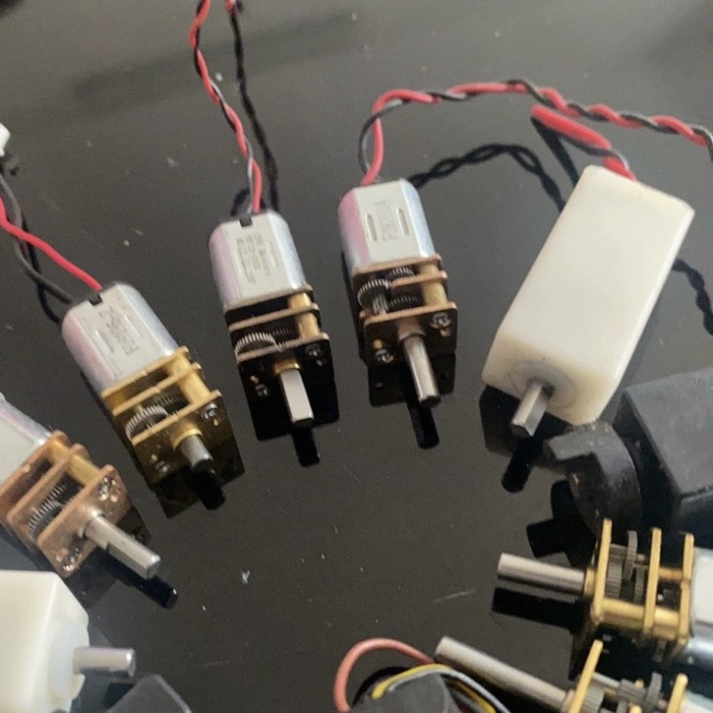N20 redukciós motor DC 3-12V, acél fogaskerékkel, szétszerelt